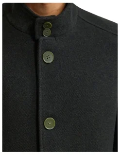 Oxford Dunbar Wool Rich Coat in Dark Olive
