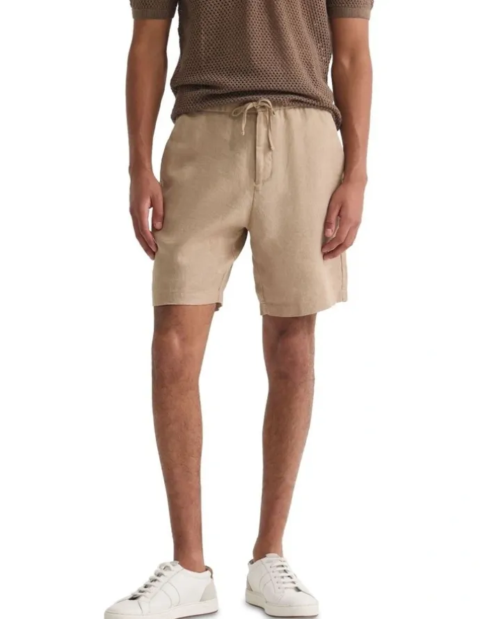 Oxford Harley Linen Shorts in Sand