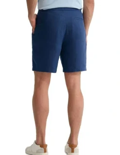 Oxford Harley Linen Shorts in Navy