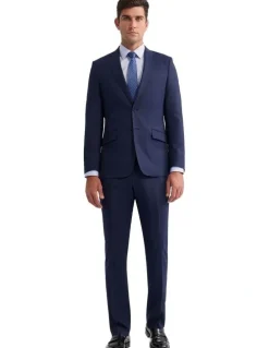 Oxford Hopkins Wool Suit Trousers in Navy