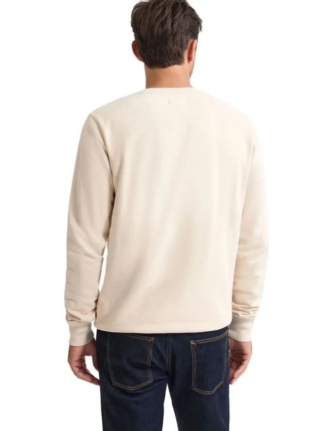 Oxford Leo Organic Cotton Sweatshirt in Stone