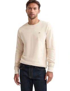 Oxford Leo Organic Cotton Sweatshirt in Stone
