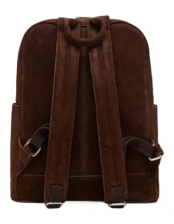 Oxford Miles Suede Backpack Bag in Hikory