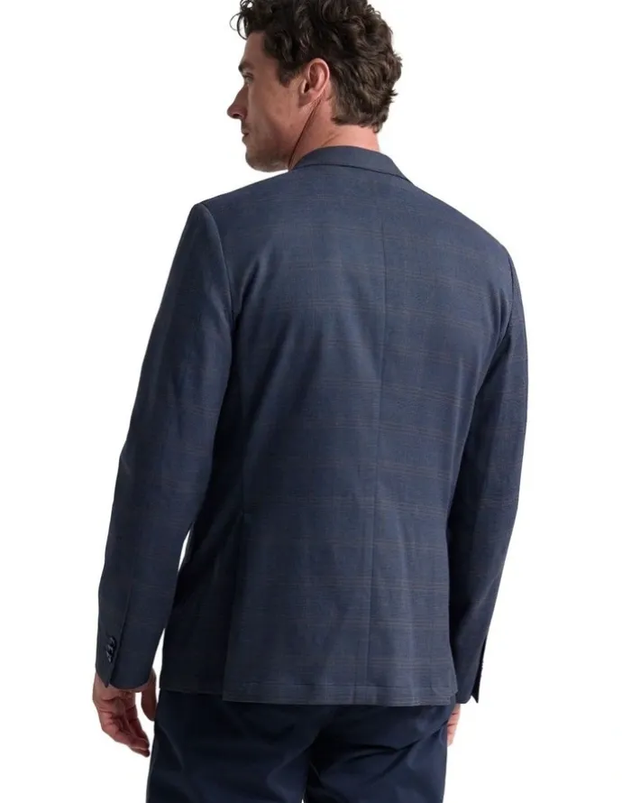 Oxford Milton Stretch Cotton Blazer in Navy