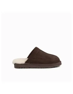 Ozwear Ugg Carter Water Resistant Slipper in Chocolate
