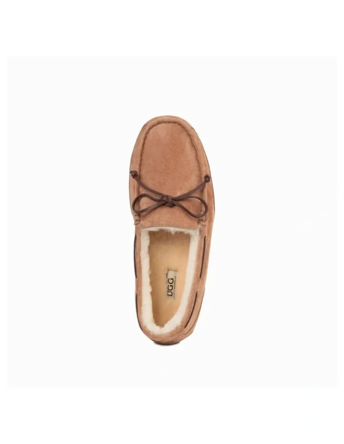 Ozwear Ugg Levi Water Resistant Moccasins Loafers in Chestnut