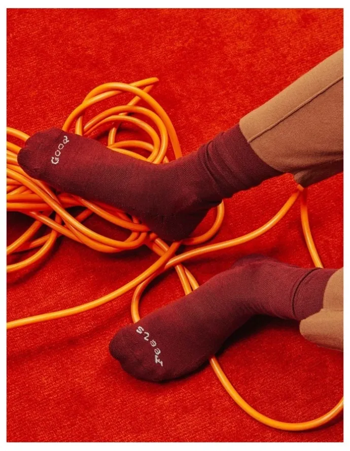 Paire Calf Socks in Pinot