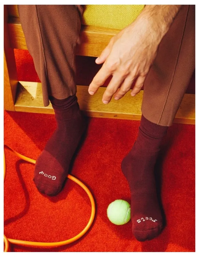 Paire Calf Socks in Pinot