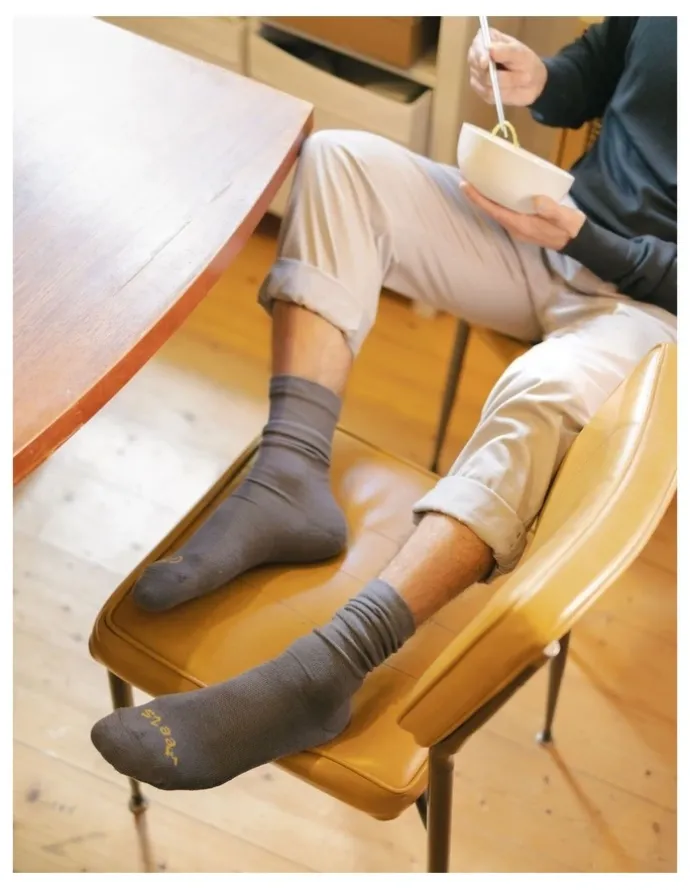 Paire Loose Top Calf Socks in Shadow