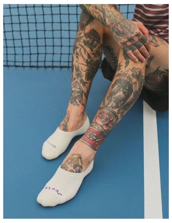 Paire No-Show Socks in Snow