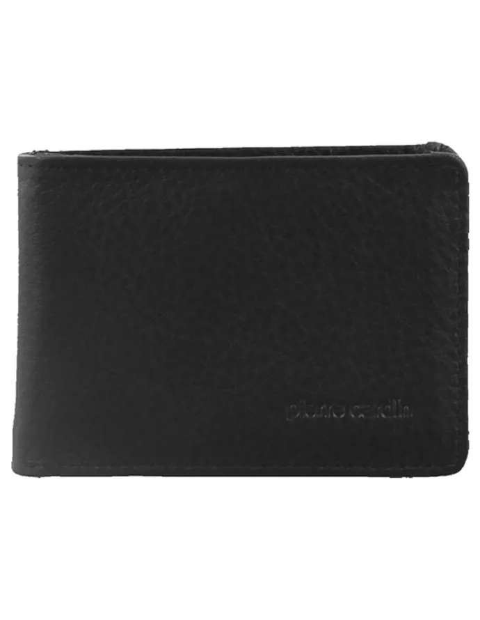 PIERRE CARDIN Italian Leather Bi-Fold Men's Wallet in Black