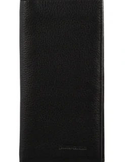 PIERRE CARDIN Italian Leather Suit Wallet in Black