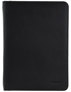 PIERRE CARDIN Leather A4 Business Compendium/Folio in Black