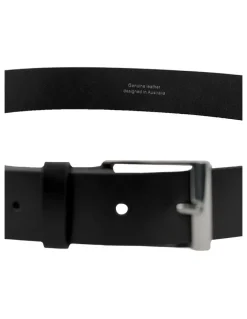 PIERRE CARDIN Pierre Cardin Genuine Leather Belt MEDIUM 110cm in Black