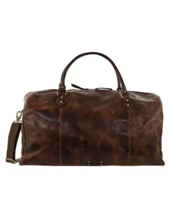 PIERRE CARDIN Pierre Cardin Vintage Genuine Leather Overnight Bag in Cognac