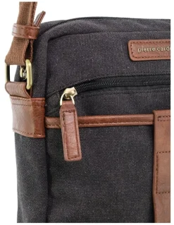 Pierre Cardin Pierre Cardin Canvas Crossbody Bag in Black