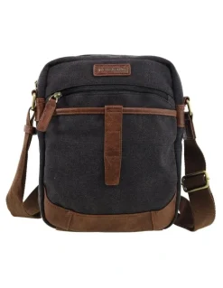 Pierre Cardin Pierre Cardin Canvas Crossbody Bag in Black