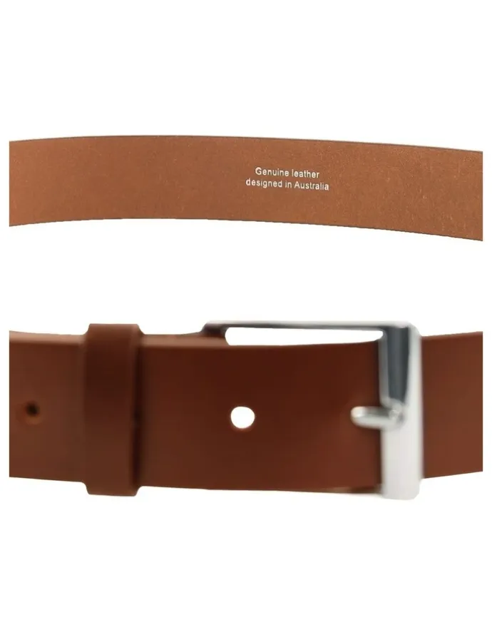 PIERRE CARDIN Pierre Cardin Genuine Leather Belt MEDIUM 110cm in Cognac