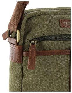 Pierre Cardin Pierre Cardin Canvas Crossbody Bag in Brown