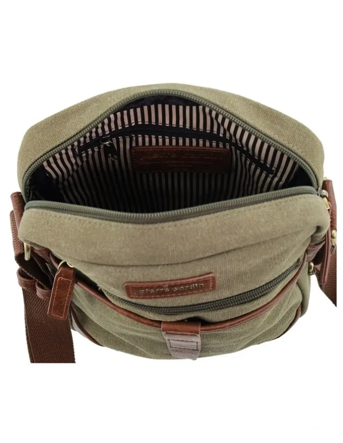 Pierre Cardin Pierre Cardin Canvas Crossbody Bag in Brown