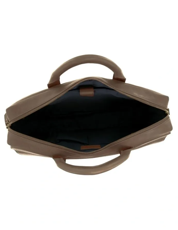 PIERRE CARDIN Pierre Cardin Leather Classic Messenger/Computer Bag in Oak