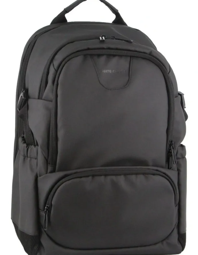 PIERRE CARDIN Travel & Business With Built-In USB Backpack in Black