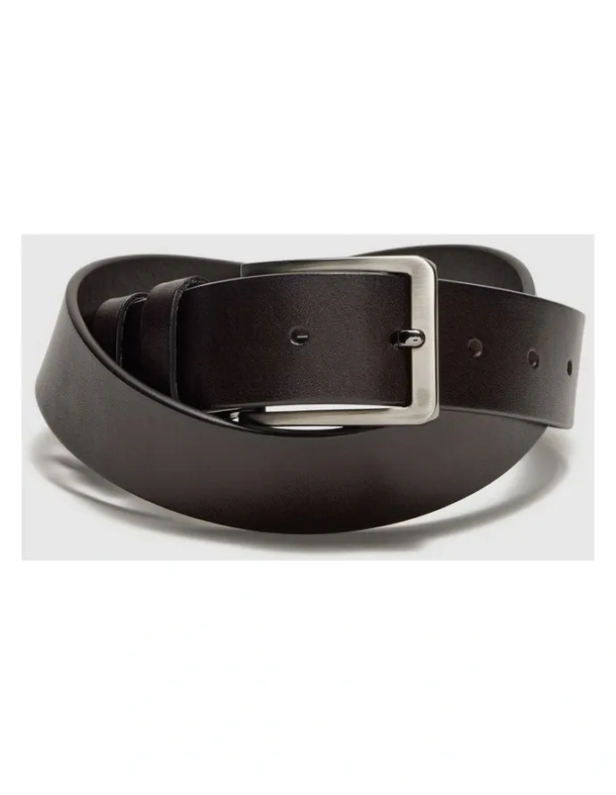 Politix Casual Full Grain Leather Belt in Brown