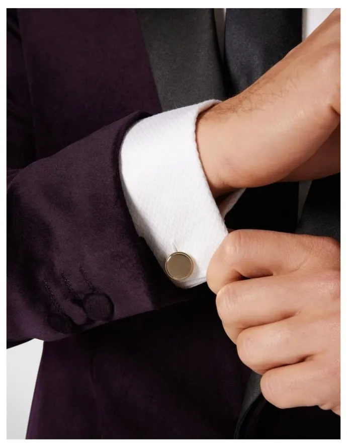 Politix Champagne Glass Shaped Cufflinks in Gold