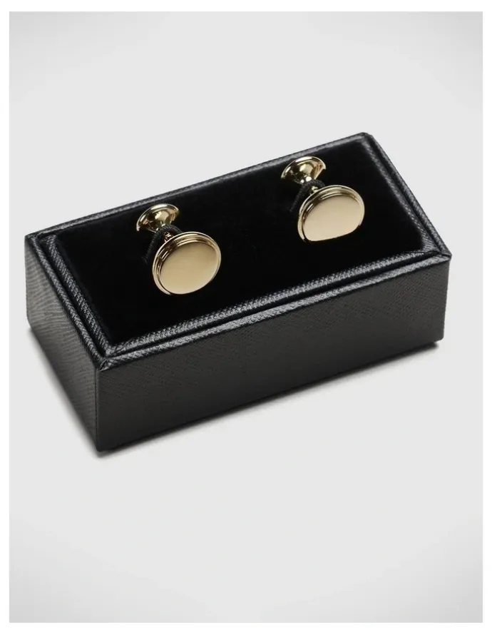 Politix Champagne Glass Shaped Cufflinks in Gold