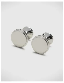 Politix Champagne Glass Shaped Cufflinks in Silver