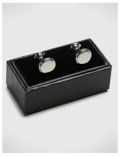 Politix Champagne Glass Shaped Cufflinks in Silver