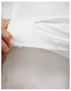 Politix Elijah Long Sleeve Shirt in White