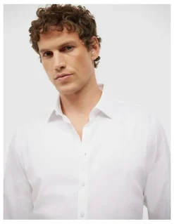 Politix Elijah Long Sleeve Shirt in White