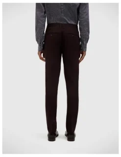 Politix Elliot Tailored Pant in Burgundy