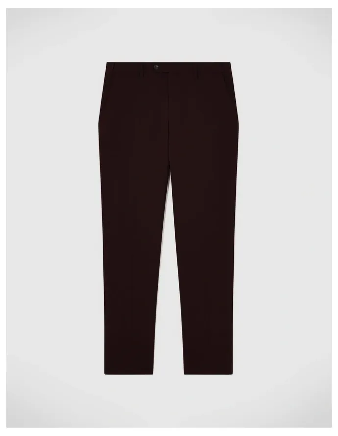 Politix Elliot Tailored Pant in Burgundy