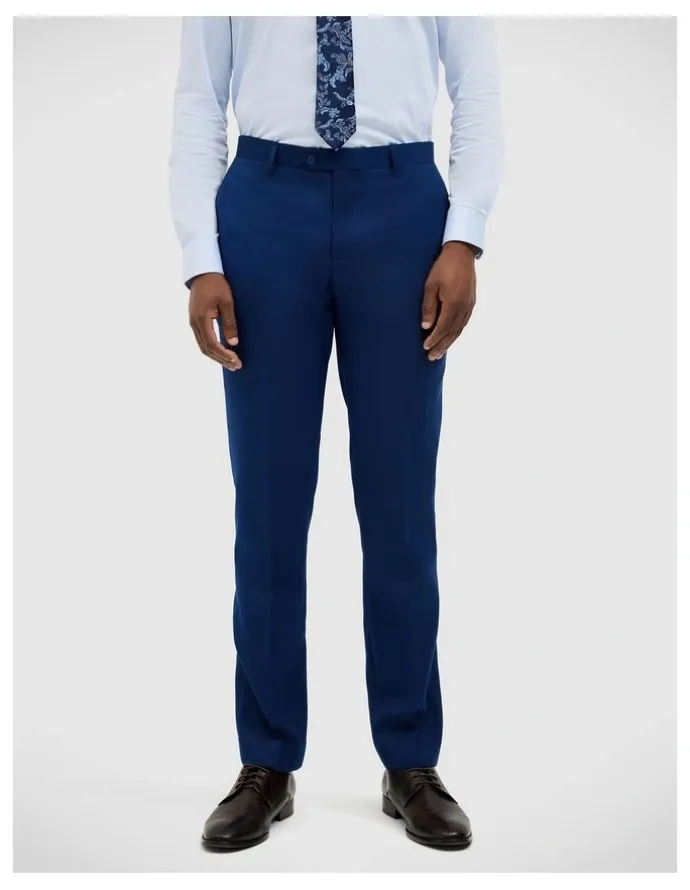 Politix Henson Textured Tailored Pant in Royal