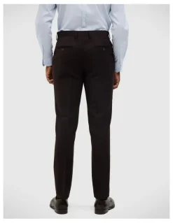Politix Henson Textured Tailored Pant in Chocolate