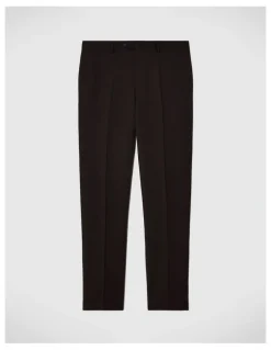 Politix Henson Textured Tailored Pant in Chocolate