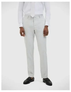Politix Keaton Check Tailored Pant in Light Grey