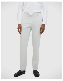 Politix Keaton Check Tailored Pant in Light Grey