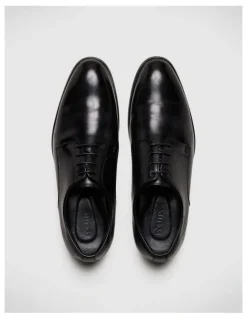 Politix Lace Up Derby Shoes in Black