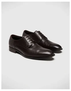 Politix Lace Up Derby Shoes in Brown