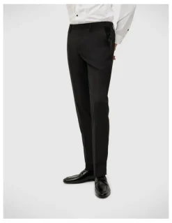 Politix Riley Black Tie Chintz Tuxedo Pant in Black Chintz
