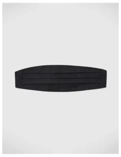 Politix Satin Cummerbund in Black