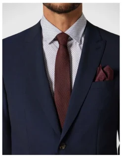 Politix Silk Textured Two-Tone Tie in Burgundy