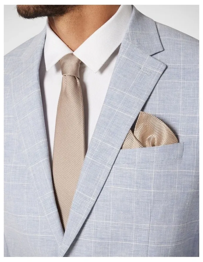 Politix Silk Textured Two-Tone Tie in Latte