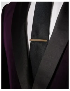 Politix Slim Line Metal Tie Pin in Gold