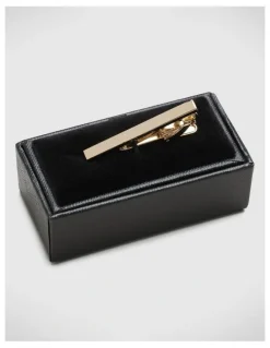 Politix Slim Line Metal Tie Pin in Gold
