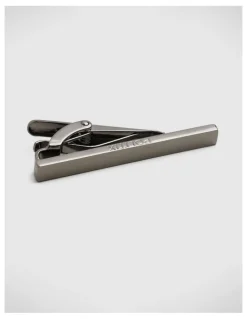 Politix Slim Line Metal Tie Pin in Gunmetal
