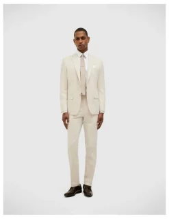 Politix Textured Tailored Pant in Neutral